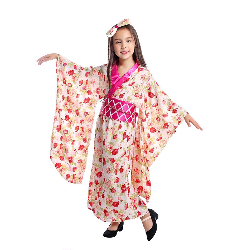 Asian Cosplay Anime - Costume da Geisha Giapponese per Ragazze,