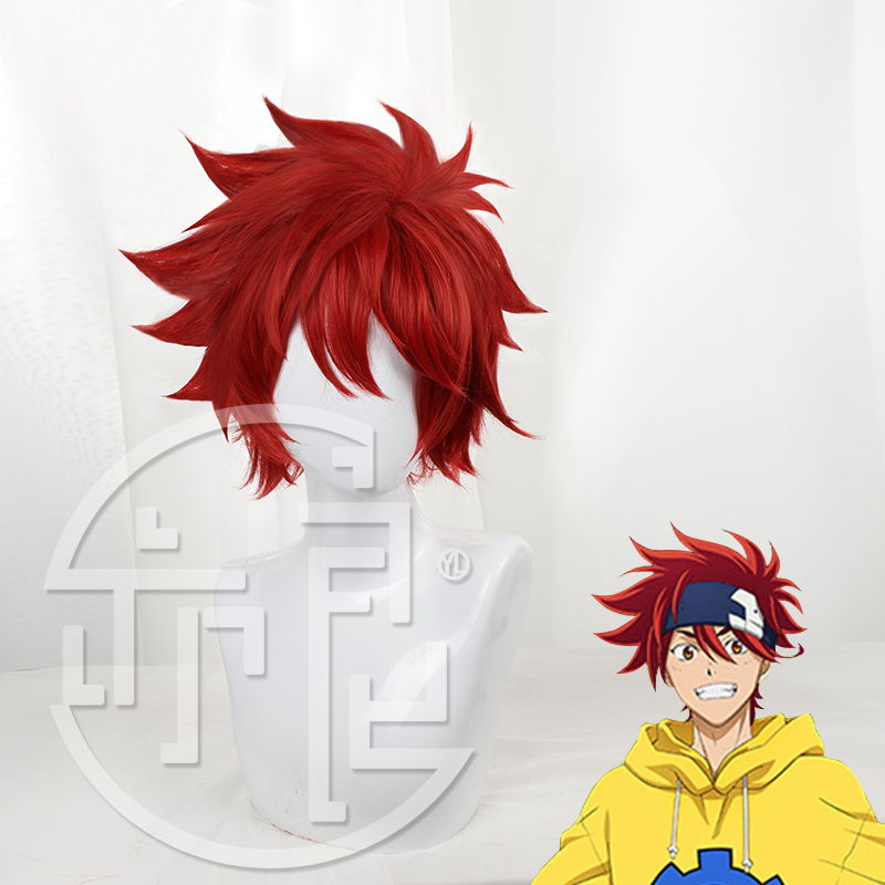 Anime Cosplay Red Hair - Anime SK8 the Infinity Reki Parrucca