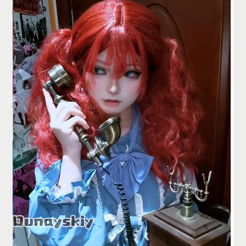 Anime Cosplay Red Hair - Costume Cosplay del Gioco Hemera*/Poppy, Abito