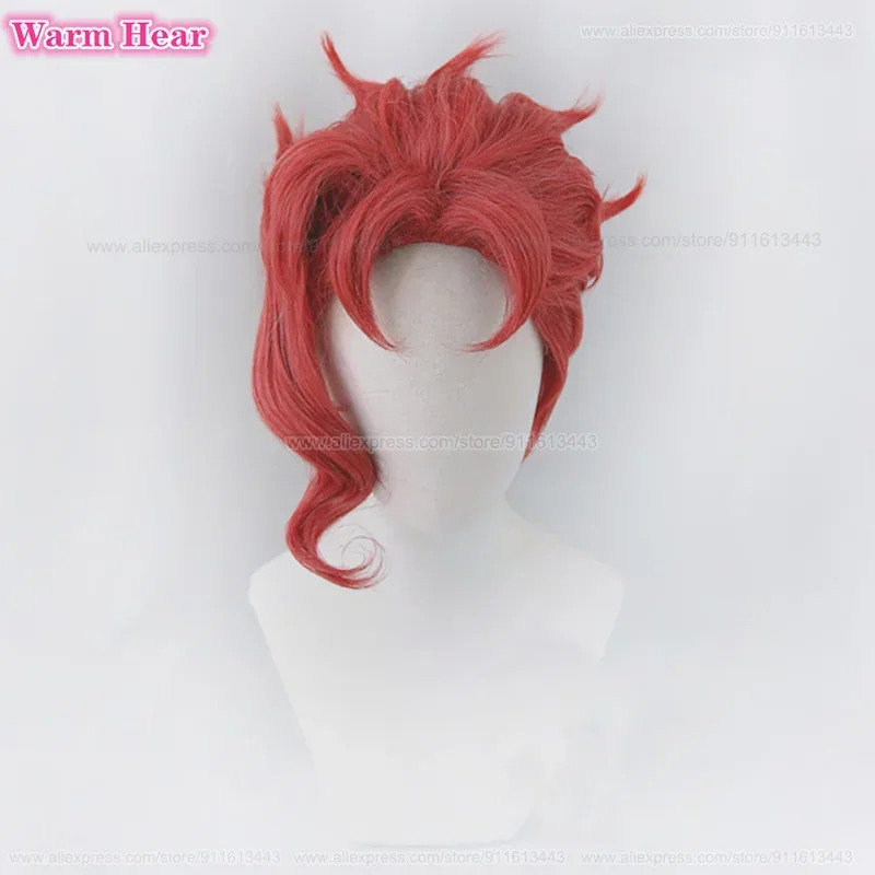 Anime Cosplay Red Hair - Noriaki Kakyoin parrucca sintetica unisex 30