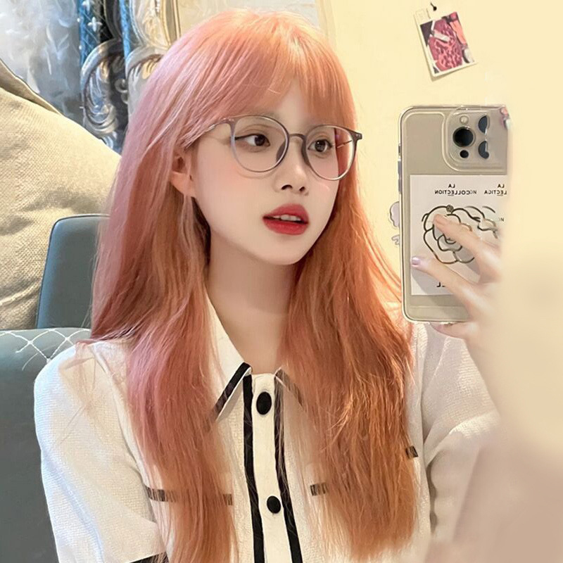 Anime Cosplay Korean Girl - Parrucca Sintetica Coreana Nera Lunga e