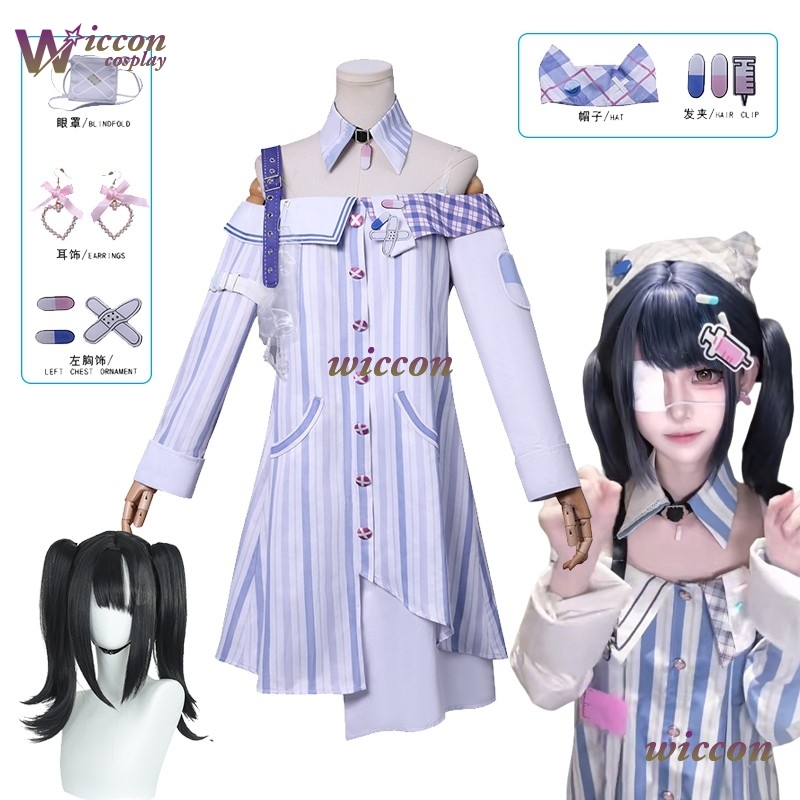 Anime Cosplay Ideas For Women - Benda sull'occhio Jirai Kei Infinity Nikki