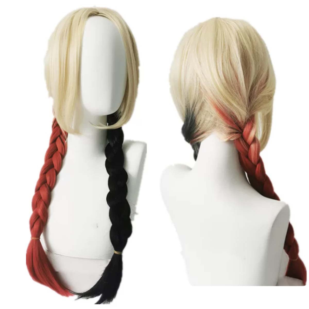 Anime Cosplay Red Hair - Parrucca da Cosplay Quinn per Donne,