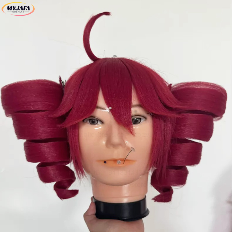 Anime Cosplay Red Hair - Parrucca Cosplay Anime Kasane Teto, Parrucca