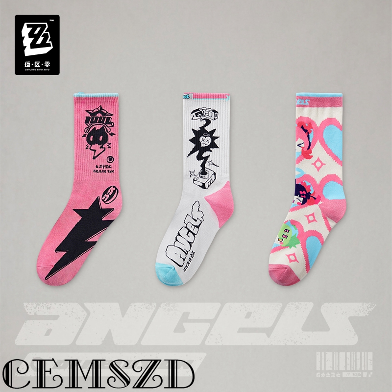 Anime Cosplay Zzz - [Originale] Set di 3 Calzini Ufficiali