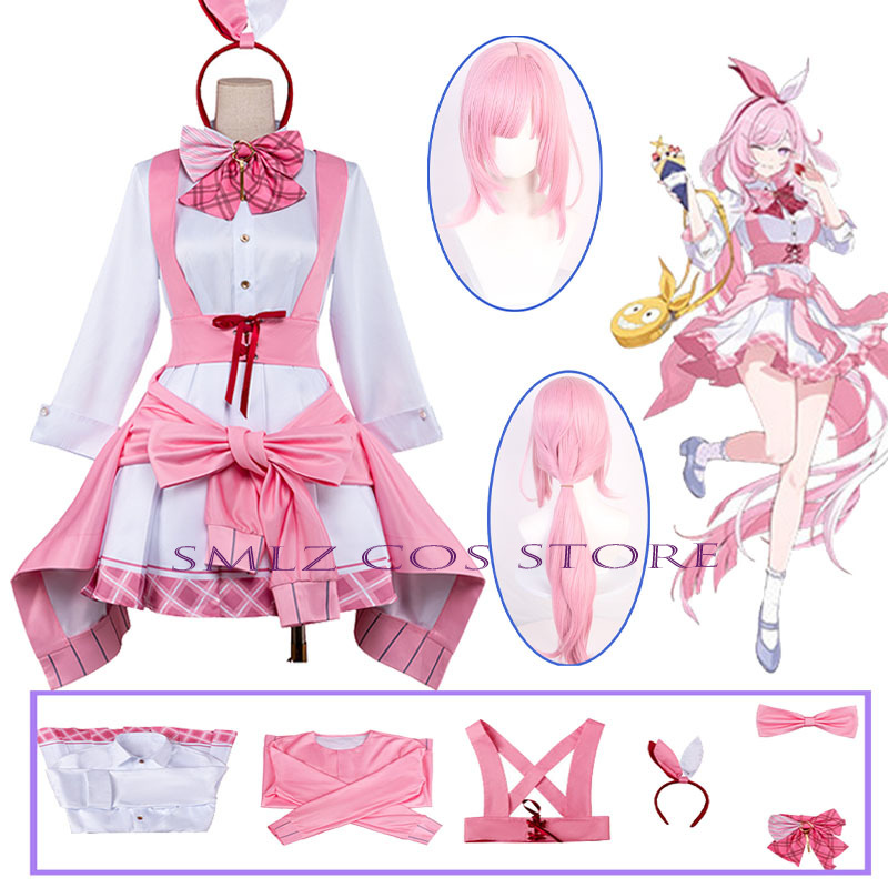 Anime Cosplay Pink - Costume Cosplay Elysia di Honkai Impact