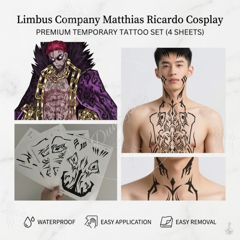 Matthias Ricardo, fogli di tat - Anime Cosplay Face recensione e prezzo