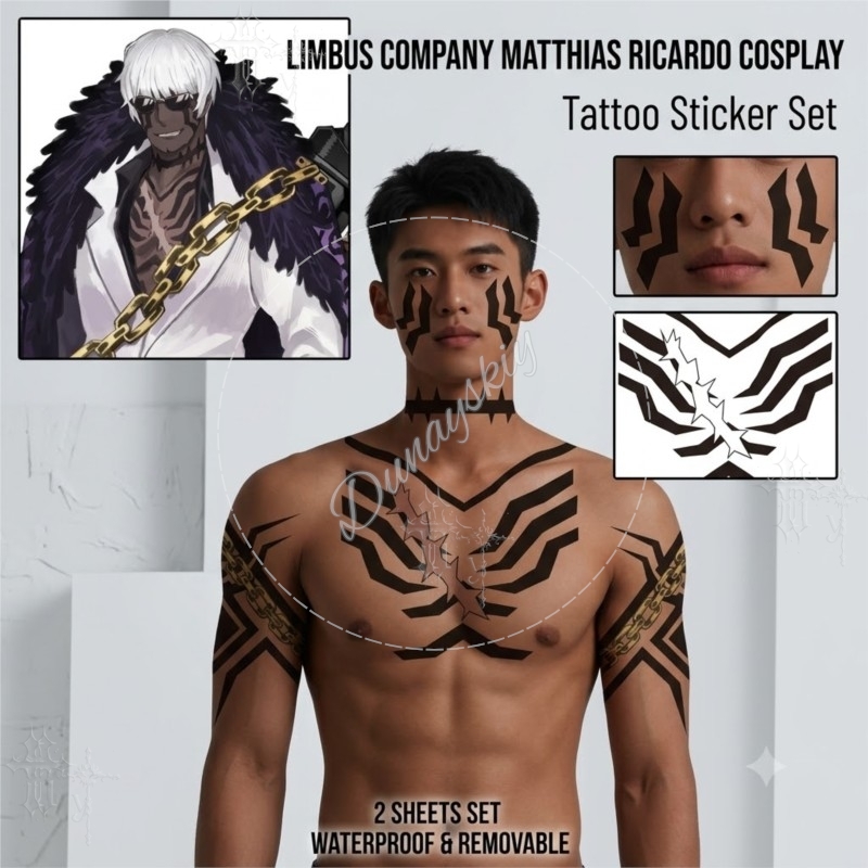 Matthias Ricardo, fogli di tat - Anime Cosplay Face recensione e prezzo