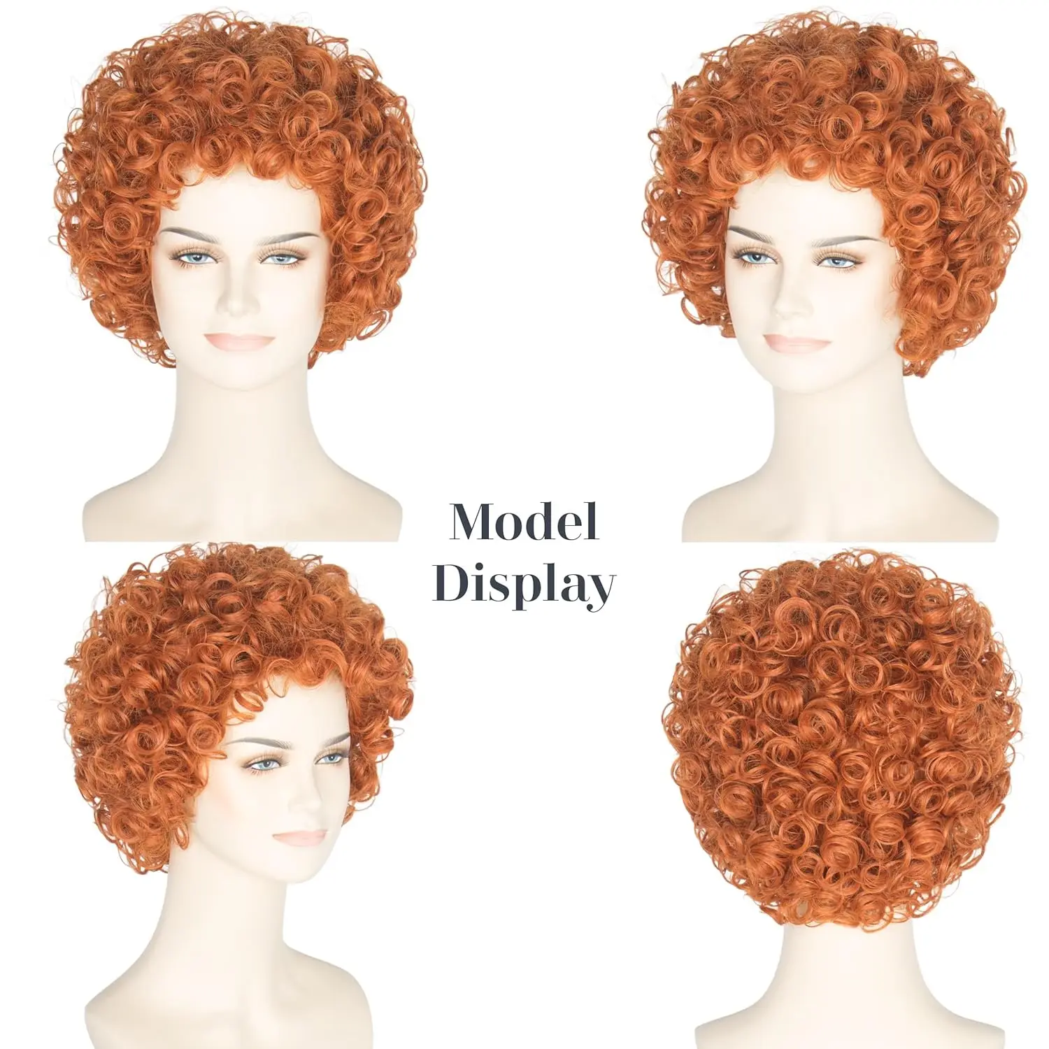 Parrucca da donna corta riccia - Anime Cosplay Red Hair recensione e prezzo