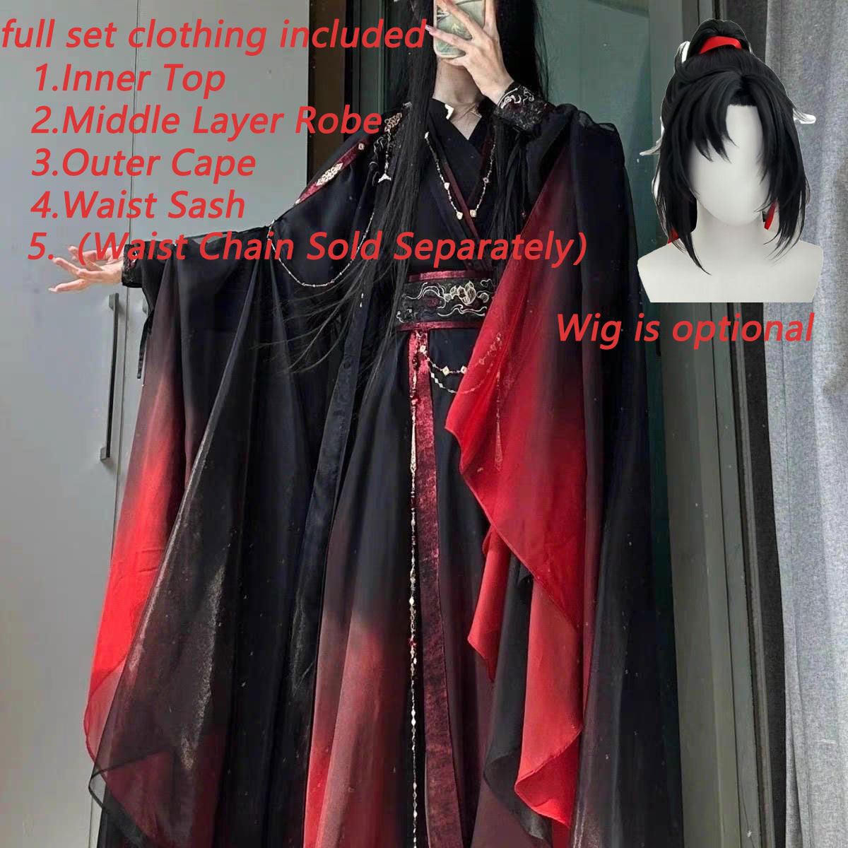 Set di 4 Pezzi di Abiti Tradiz - Anime Cosplay Clothes recensione e prezzo