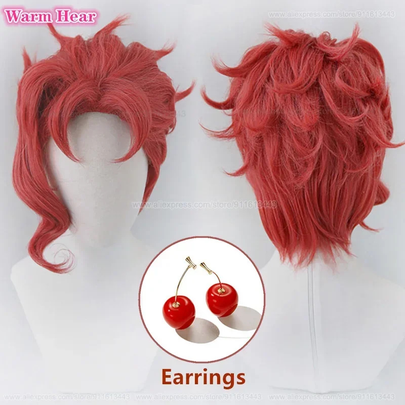Noriaki Kakyoin parrucca sinte - Anime Cosplay Red Hair recensione e prezzo