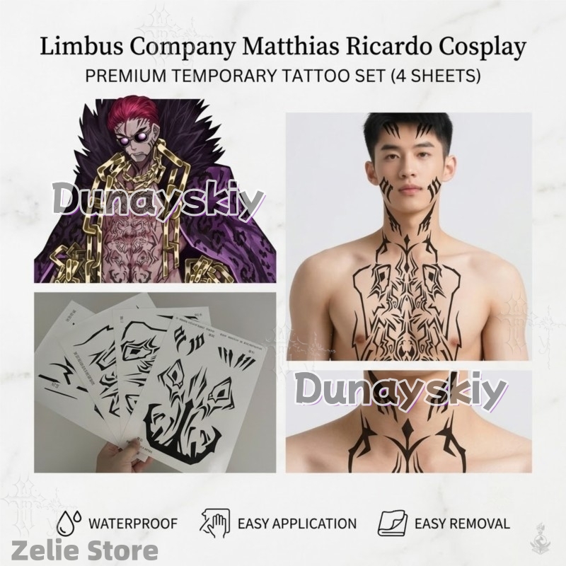 Adesivi per Tatuaggi Limbus Co - Anime Cosplay Face recensione e prezzo