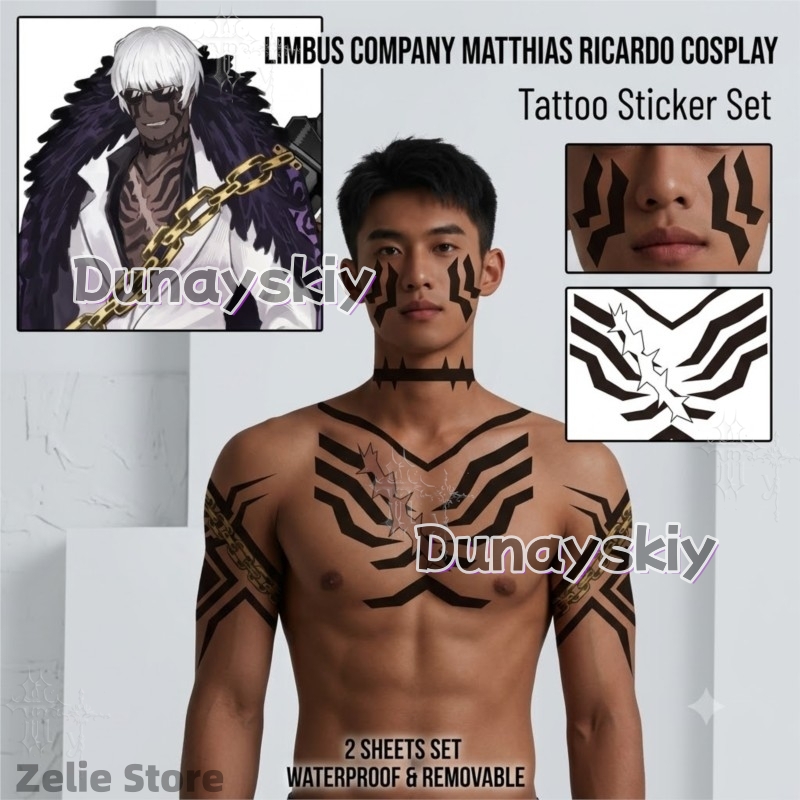 Adesivi per Tatuaggi Limbus Co - Anime Cosplay Face recensione e prezzo
