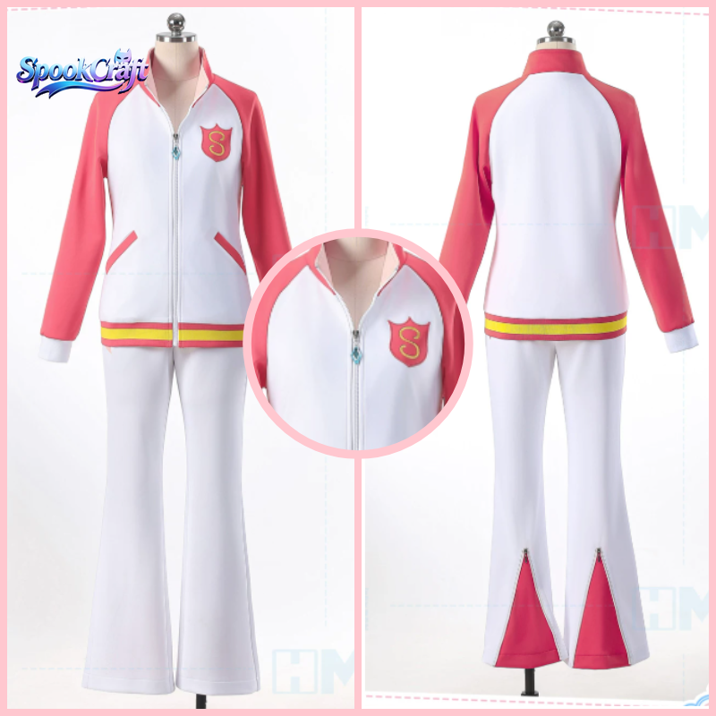 Tuta Rosa e Bianca Aikatsu Ich - Anime Cosplay Pink recensione e prezzo