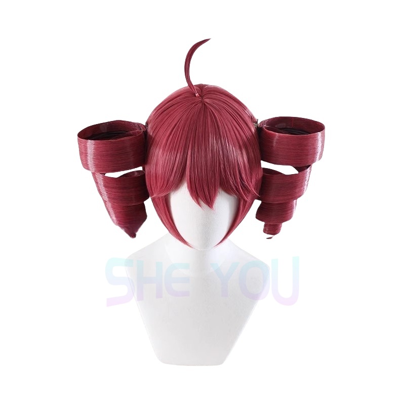 Parrucca Anime Kasane Teto Cos - Anime Cosplay Red Hair recensione e prezzo