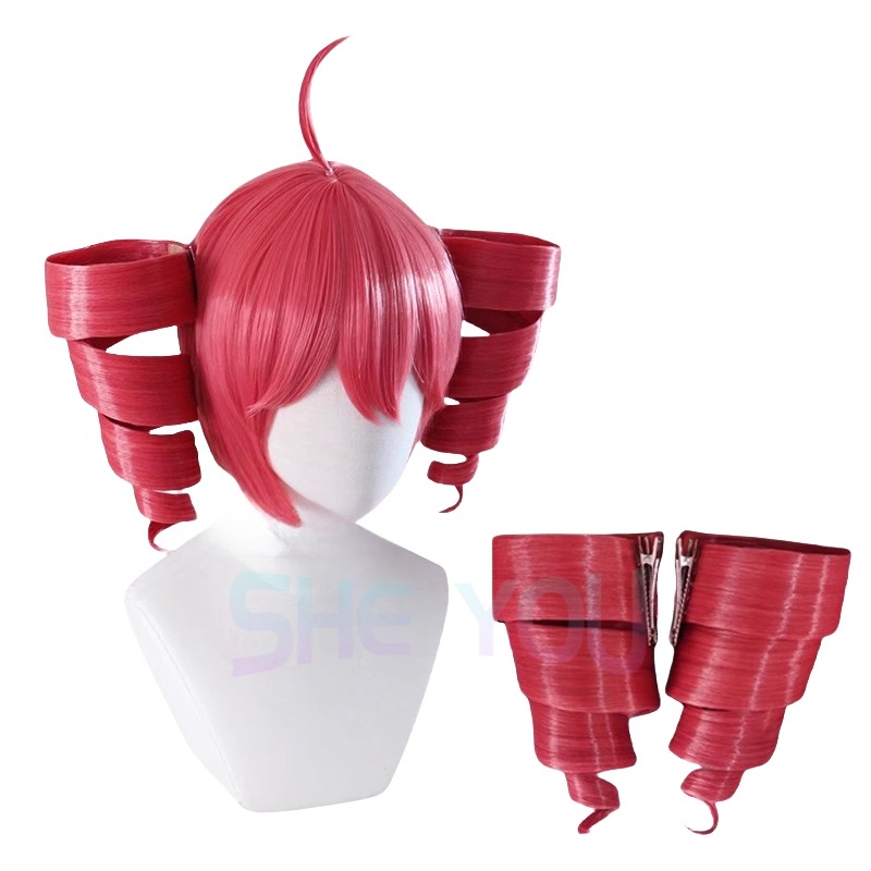 Parrucca Anime Kasane Teto Cos - Anime Cosplay Red Hair recensione e prezzo