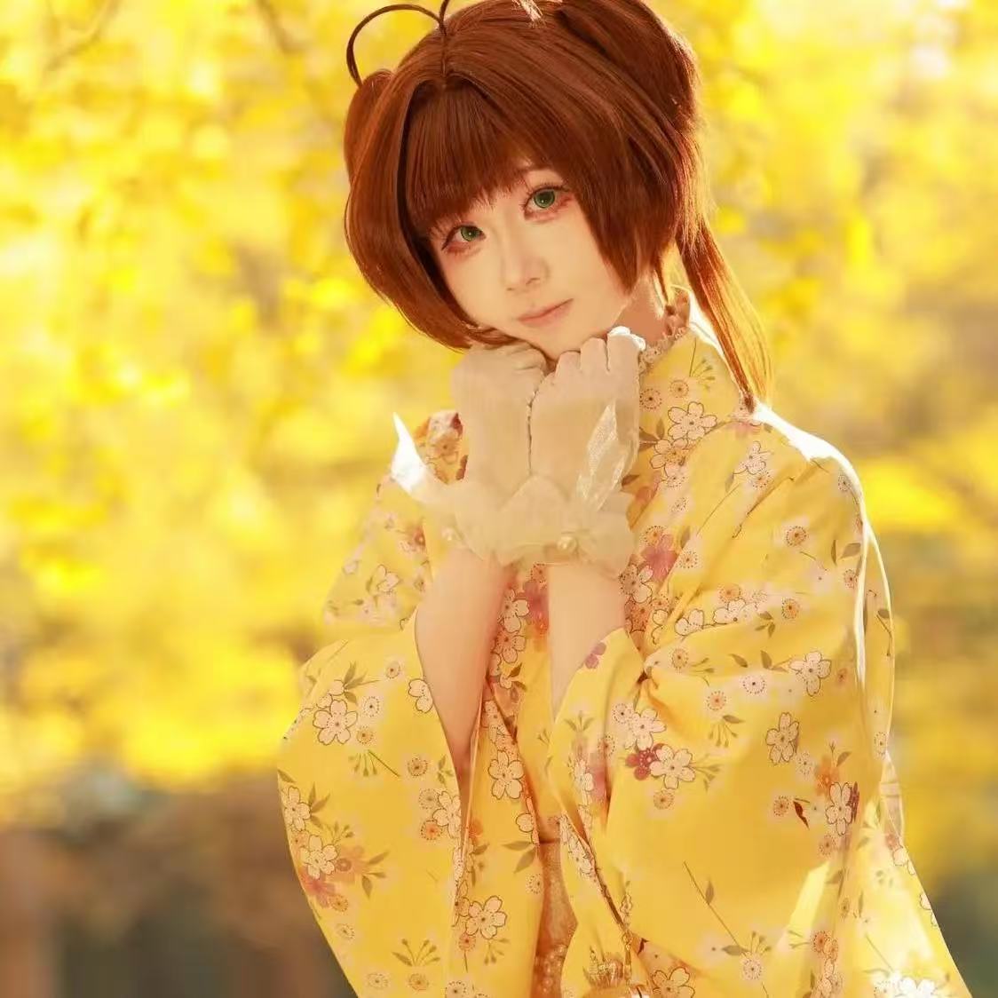 Grazioso Kimono Giallo per Rag - Asian Cosplay Anime recensione e prezzo