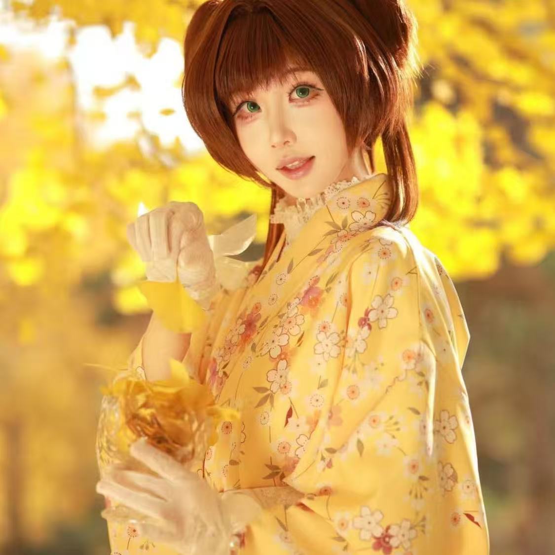 Grazioso Kimono Giallo per Rag - Asian Cosplay Anime recensione e prezzo