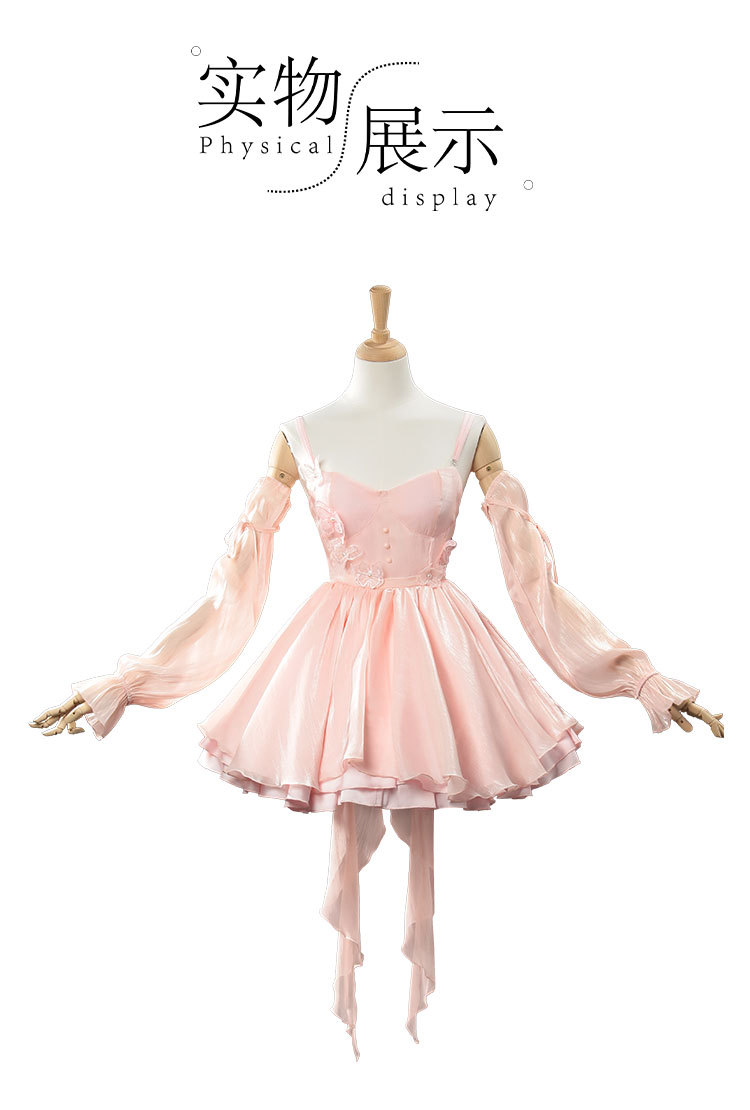 Costume cosplay Otome Game Lov - Anime Cosplay Pink recensione e prezzo