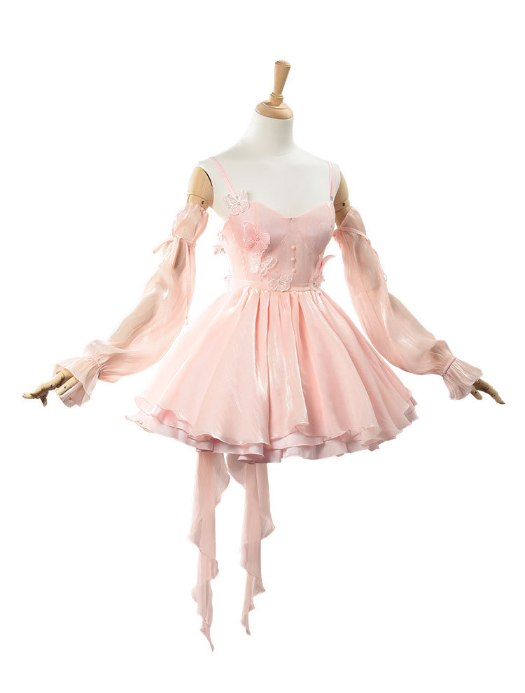 Costume cosplay Otome Game Lov - Anime Cosplay Pink recensione e prezzo